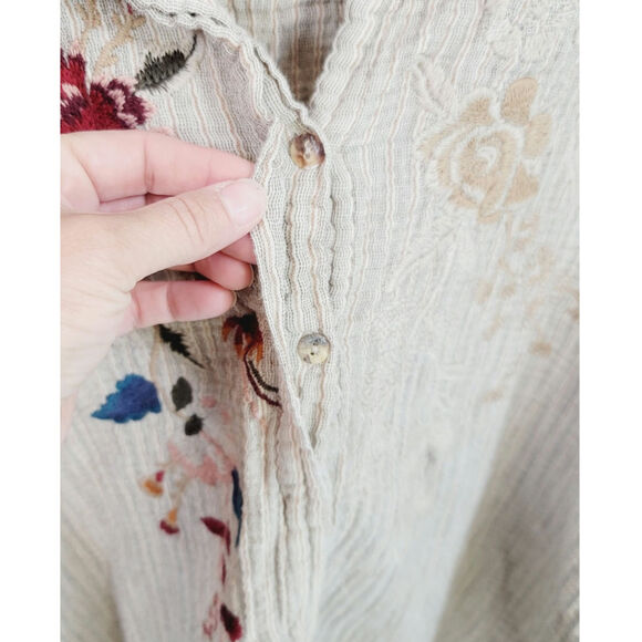 Johnny Was Workshop Voyager Tunic in Stripe, sz Large - Picture 7 of 14